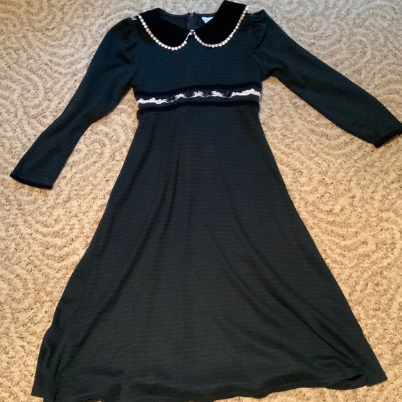 VINTAGE Rare Editions Plaid collared Holiday dress Girls 10